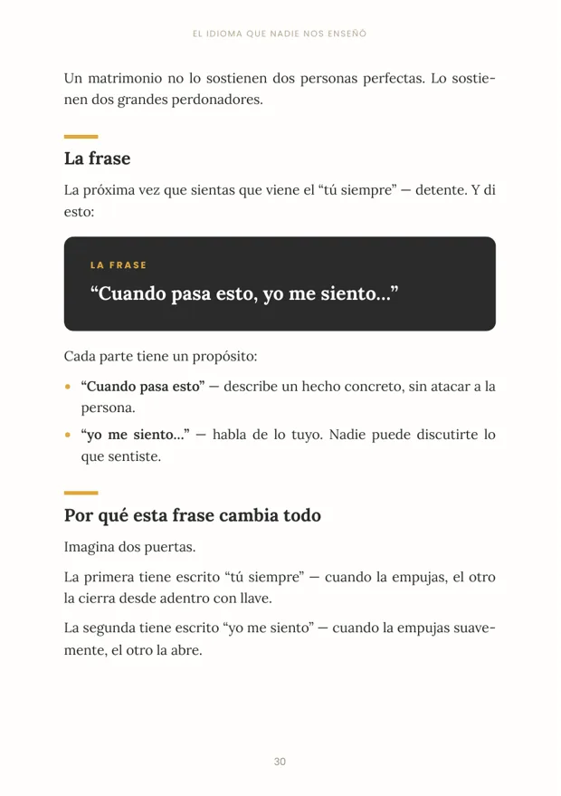 Página que explica la frase de la Herramienta 1 y por qué cambia todo